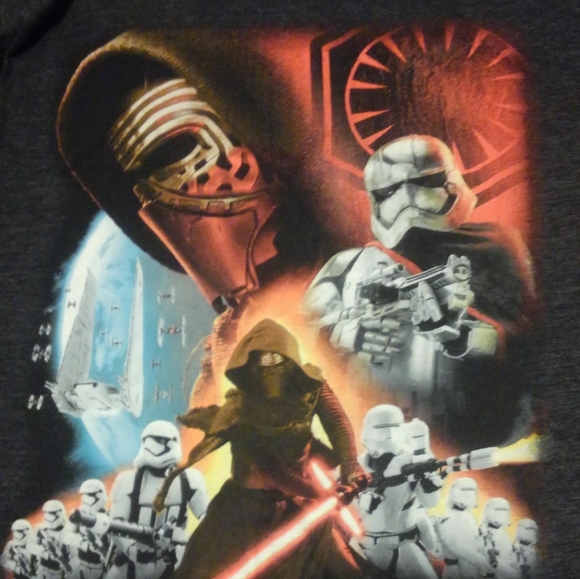 🔥🤖 Kylo Ren ✨️Star Wars Shirt Medium New Order Jedi 💎 Darth Vader Han Solo - Picture 2 of 11